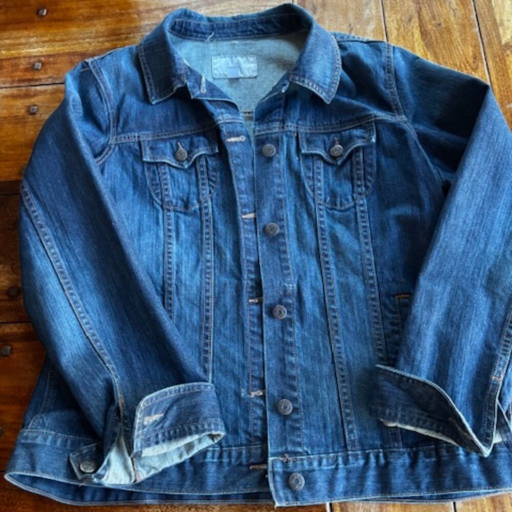 Old Navy‎ Women's Denim Jacket Jean Jacket XXL